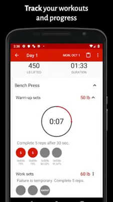 PERSEUS Workout Gym Log android App screenshot 15