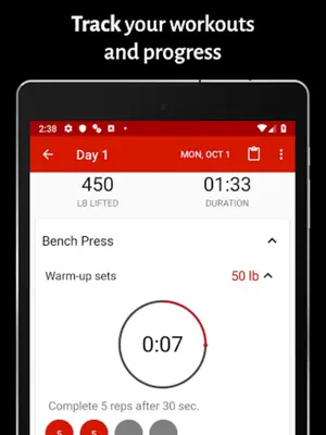 PERSEUS Workout Gym Log android App screenshot 6